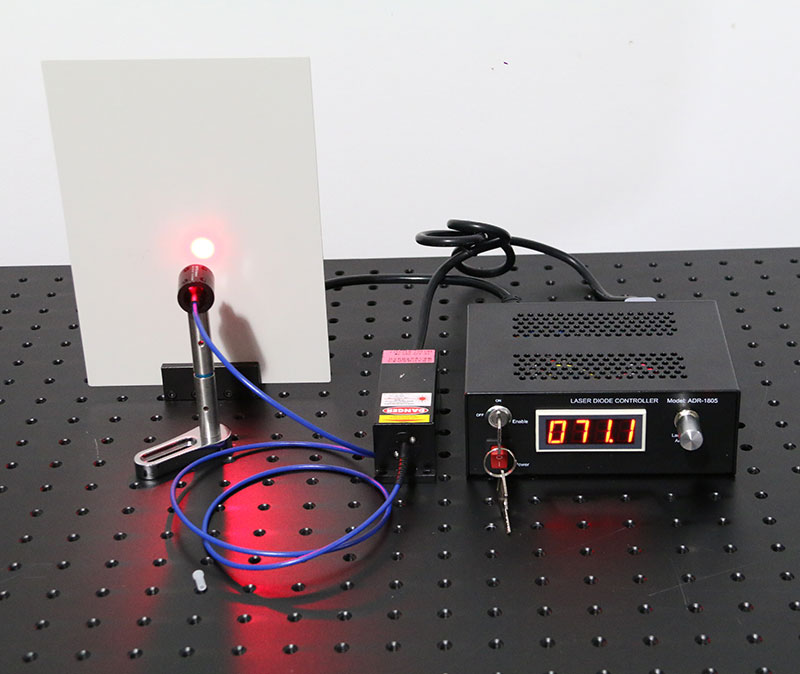 635nm 100mW Single Mode Láser de fibra acopladaTEM00 Mode Laser